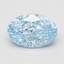 1.07 Ct. Fancy Vivid Blue Oval Lab Grown Diamond