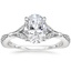 18K White Gold Zinnia Diamond Ring (1/3 ct. tw.), smalltop view