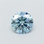1.1 Ct. Fancy Vivid Blue Round Lab Grown Diamond