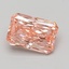 6.09 Ct. Fancy Vivid Pink Radiant Lab Grown Diamond