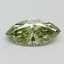1.00 Ct. Fancy Vivid Green Marquise Lab Grown Diamond