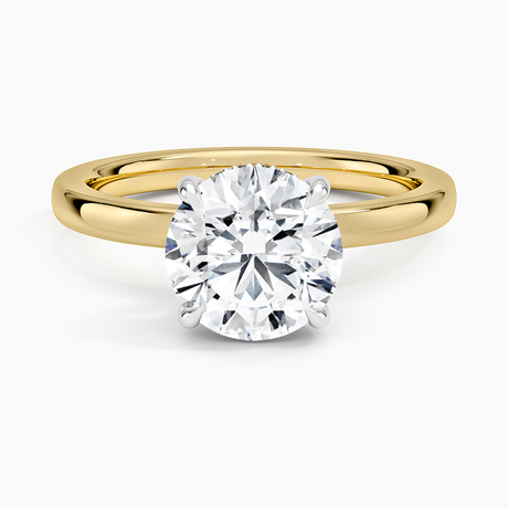 Audrey Mixed Metal 2mm Diamond Ring