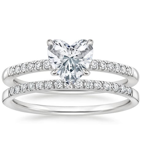 18K White Gold Petite Viviana Diamond Bridal Set (1/4 ct. tw.)