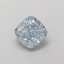 1.14 Ct. Fancy  Blue Cushion Lab Grown Diamond