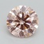 1.53 Ct. Fancy Intense Pink Round Lab Grown Diamond
