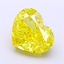 1.81 Ct. Fancy Vivid Yellow Heart Lab Grown Diamond