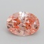 1.58 Ct. Fancy Vivid Pink Oval Lab Grown Diamond
