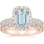 14K Rose Gold Luxe Sienna Halo Diamond Bridal Set (1 3/8 ct. tw.)