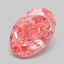 2.14 Ct. Fancy Vivid Pink Oval Lab Grown Diamond