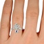 The Ari Ring, smallzoomed in top view on a hand