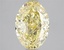 3.56 Ct. Fancy Vivid Yellow Oval Lab Grown Diamond