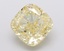 3.72 Ct. Fancy Vivid Yellow Cushion Lab Grown Diamond