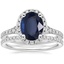 18K White Gold Joy Diamond Ring (1/3 ct. tw.) with Luxe Ballad Diamond Ring (1/4 ct. tw.)