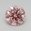 0.58 Ct. Fancy Intense Pink Round Lab Grown Diamond