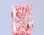 8.02 Ct. Fancy Vivid Pink Radiant Lab Grown Diamond