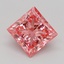 1.09 Ct. Fancy Vivid Pink Princess Lab Grown Diamond