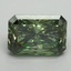 2.61 Ct. Fancy Vivid Green Radiant Lab Grown Diamond