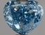 2.52 Ct. Fancy Vivid Blue Heart Lab Grown Diamond