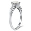 The Katharine Ring, smalltop view on a hand
