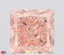 2.81 Ct. Fancy Vivid Pink Princess Lab Grown Diamond