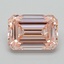 4.04 Ct. Fancy Intense  Pink Emerald Lab Grown Diamond