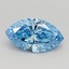 0.48 Ct. Fancy Vivid Blue Marquise Lab Grown Diamond