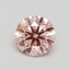 1.30 Ct. Fancy Intense Pink Round Lab Grown Diamond