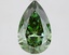 2.07 Ct. Fancy Vivid Green Pear Lab Grown Diamond