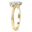 The Gayleen Ring, smalltop view on a hand