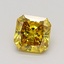 0.69 Ct. Fancy Vivid Yellow Radiant Lab Grown Diamond