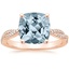 14K Rose Gold Petite Luxe Twisted Vine Diamond Ring (1/4 ct. tw.), smalltop view
