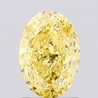 1.52 Ct. Fancy Vivid Yellow Oval Lab Grown Diamond