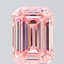 3.09 Ct. Fancy Vivid Pink Emerald Lab Grown Diamond