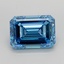 3.00 Ct. Fancy Vivid  Blue Emerald Lab Grown Diamond