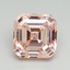 5.03 Ct. Fancy Intense Pink Asscher Lab Grown Diamond
