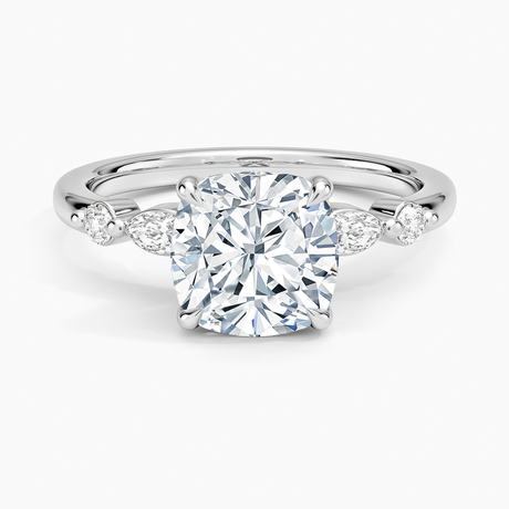 Marquise and Round Diamond Ring