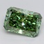 6.10 Ct. Fancy Vivid  Green Radiant Lab Grown Diamond
