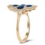 The Odala Ring, smalltop view on a hand
