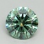 3.16 Ct. Fancy Vivid Green Round Lab Grown Diamond