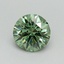 0.63 Ct. Fancy Vivid Pacific Green Round Lab Grown Diamond