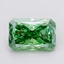 1.50 Ct. Fancy Vivid Green Radiant Lab Grown Diamond
