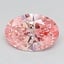 1.99 Ct. Fancy Vivid  Pink Oval Lab Grown Diamond