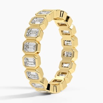 Bezel Emerald Cut Eternity Lab Diamond Ring (2 1/2 ct. tw.)