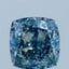 2.54 Ct. Fancy Vivid Blue Cushion Lab Grown Diamond