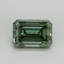 5.04 Ct. Fancy Vivid Pacific Green Emerald Lab Grown Diamond