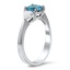 The Doloris Ring, smalltop view on a hand