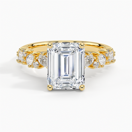 18K Yellow Gold Olivetta Diamond Ring