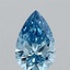 1.35 Ct. Fancy Vivid Blue Pear Lab Grown Diamond