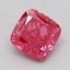 1.10 Ct. Fancy Vivid  Pink Cushion Lab Grown Diamond
