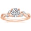14K Rose Gold Willow Diamond Ring (1/8 ct. tw.), smalltop view